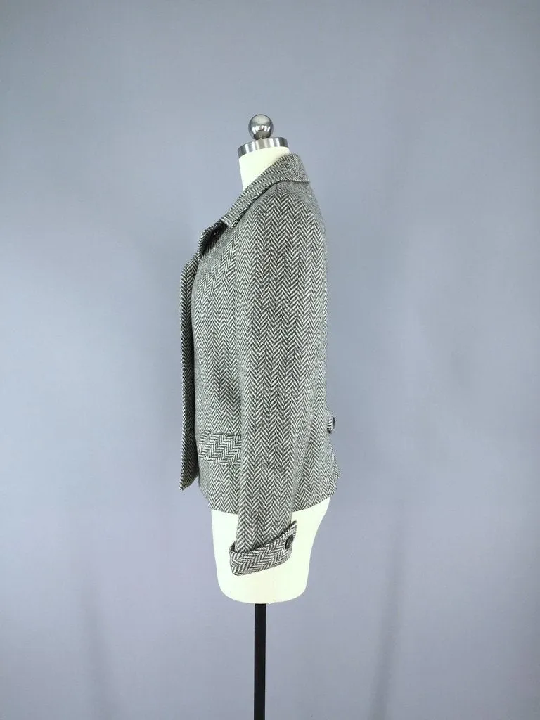 1960s Herringbone Wool Jacket