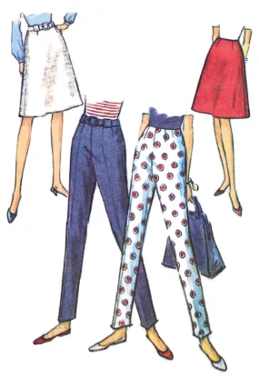 1965 Vintage McCalls 7700 Pants and Skirt Sewing Pattern