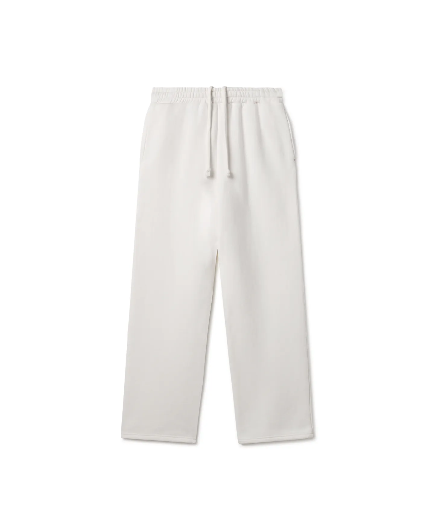 450 GSM 'Bone White' Straight-leg Pants