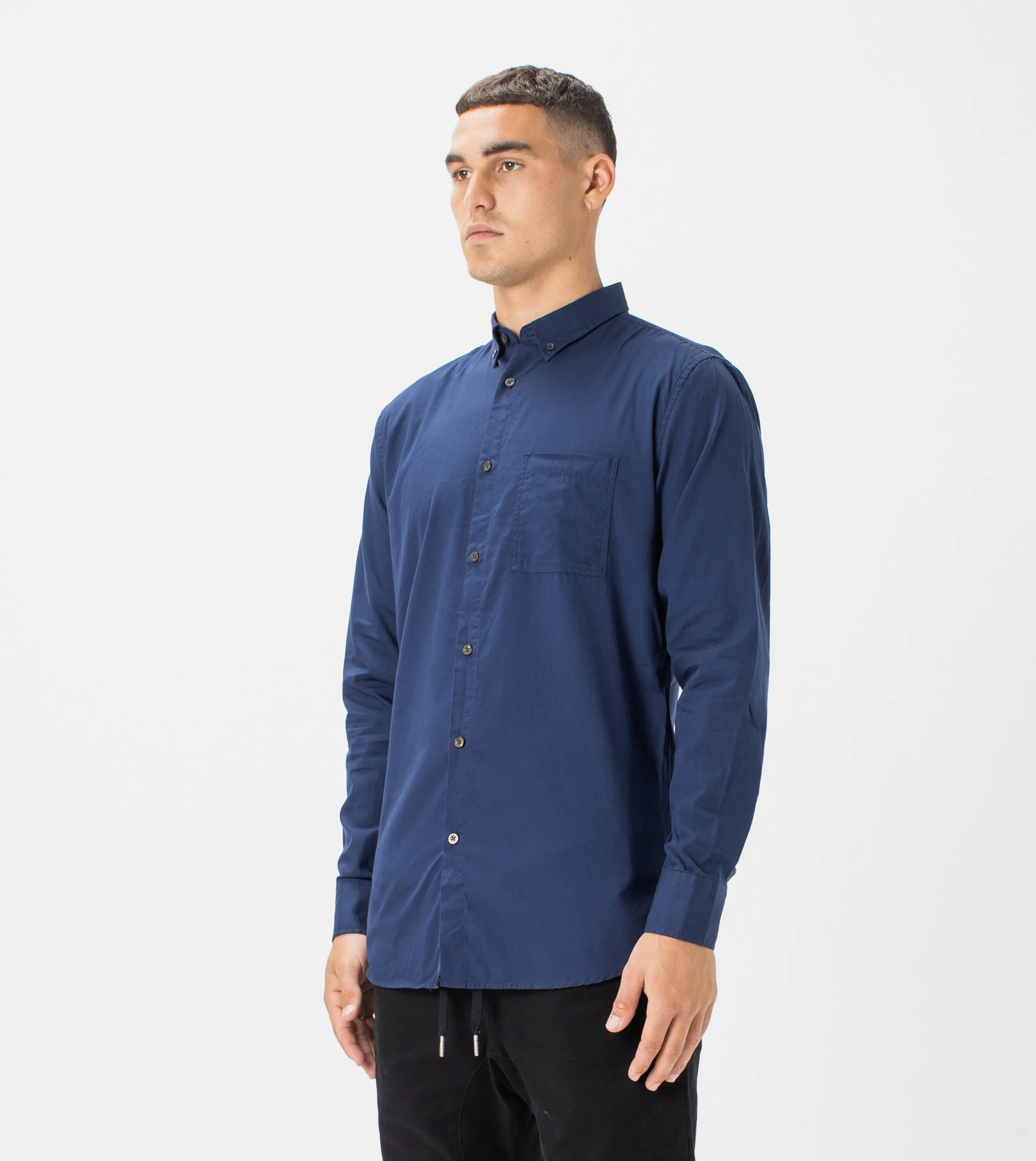 7 Foot LS Oxford Shirt Navy