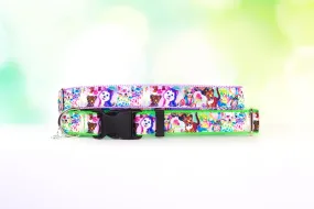 90's Vibes, Cute Dog collar, Girly Cat collar,90's themed, Purple dog collar, Rainbow collar, Adjustable dog collar