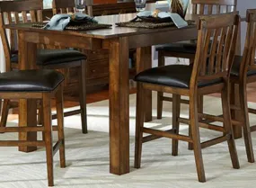 A-America Mariposa Tri- Gathering Table in Rustic Whiskey