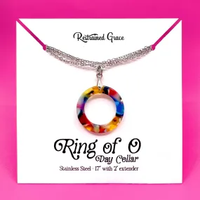 Acetate Ring of O Day Collar - Multicolor