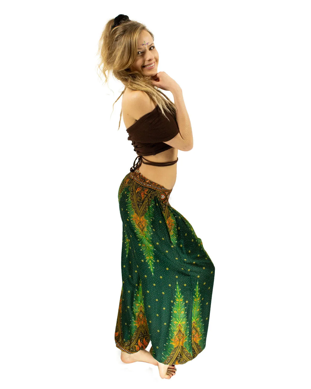 Aladdin Harem Pants Green