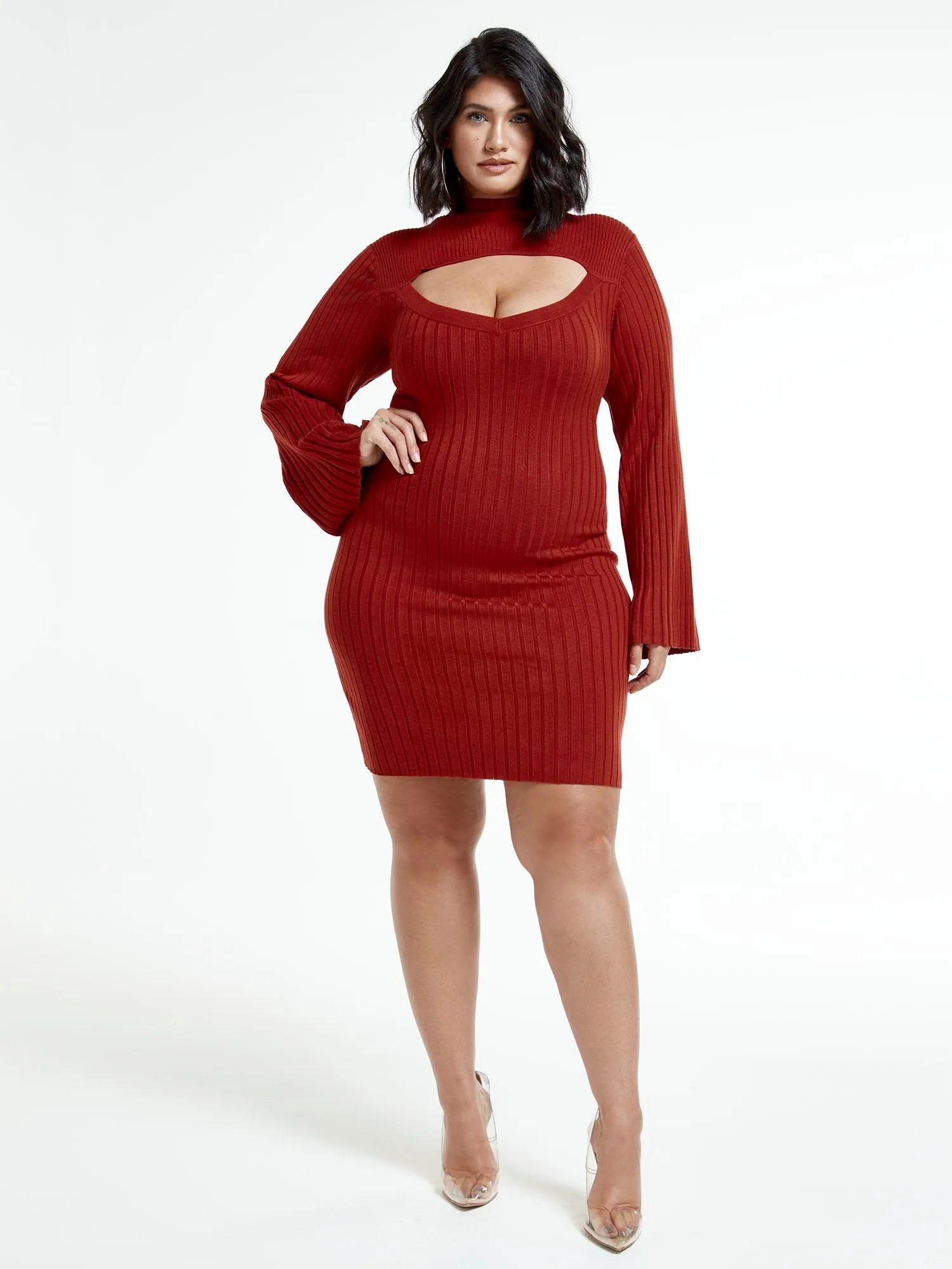 Aviana Cutout Sweater Dress