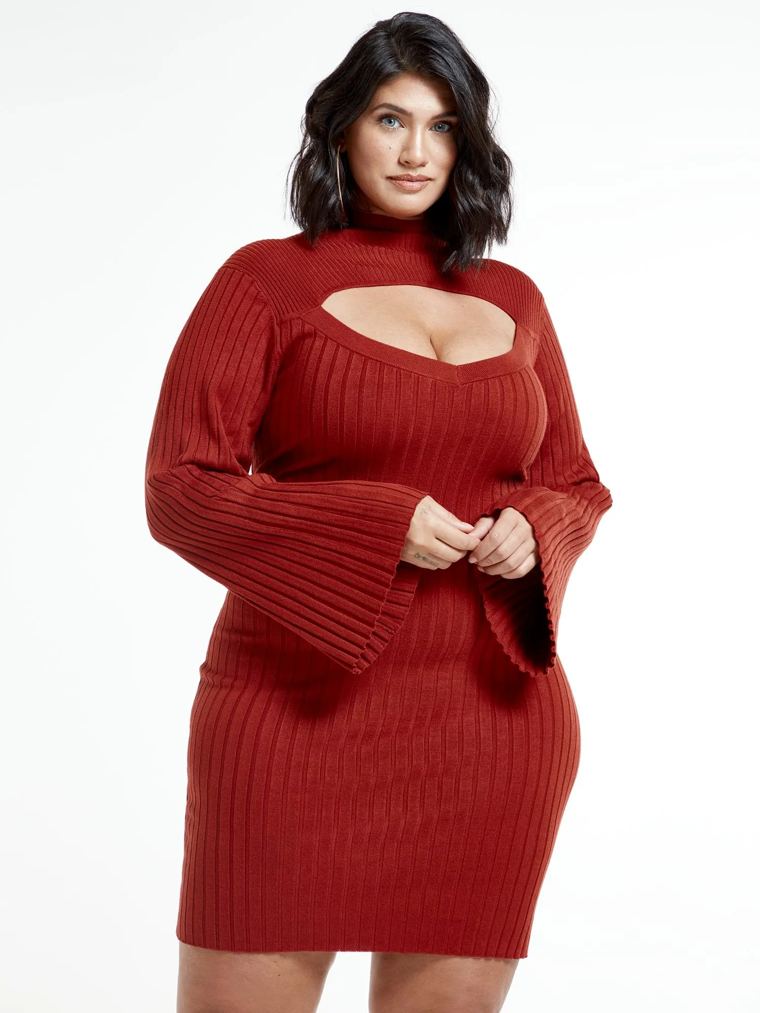 Aviana Cutout Sweater Dress