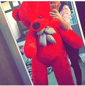 Back BANCHERS Teddy Bear for Kids | Teddy Bear for Girls | Birthday Gift for Women | Birthday Gift for Wife | Valentine Gift (3 Feet) (RED)