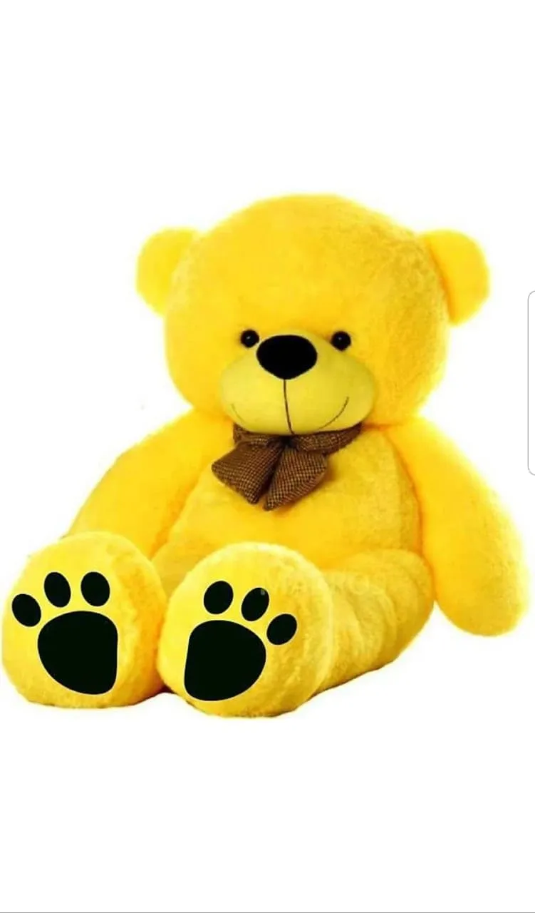 Back BANCHERS Teddy Bear for Kids | Teddy Bear for Girls | Birthday Gift for Women | Birthday Gift for Wife | Valentine Gift (4 Feet) (Yellow)