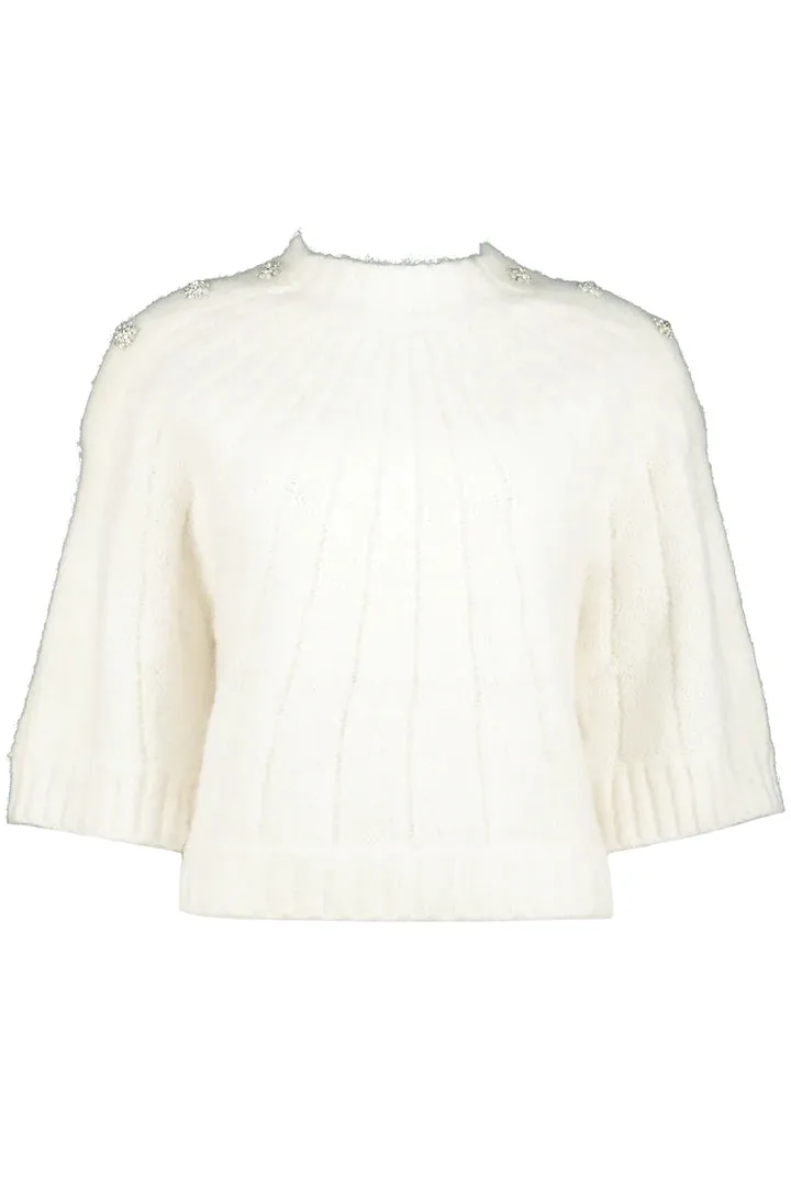 Bishop   Young Ivory Chandler Pullover Sweater