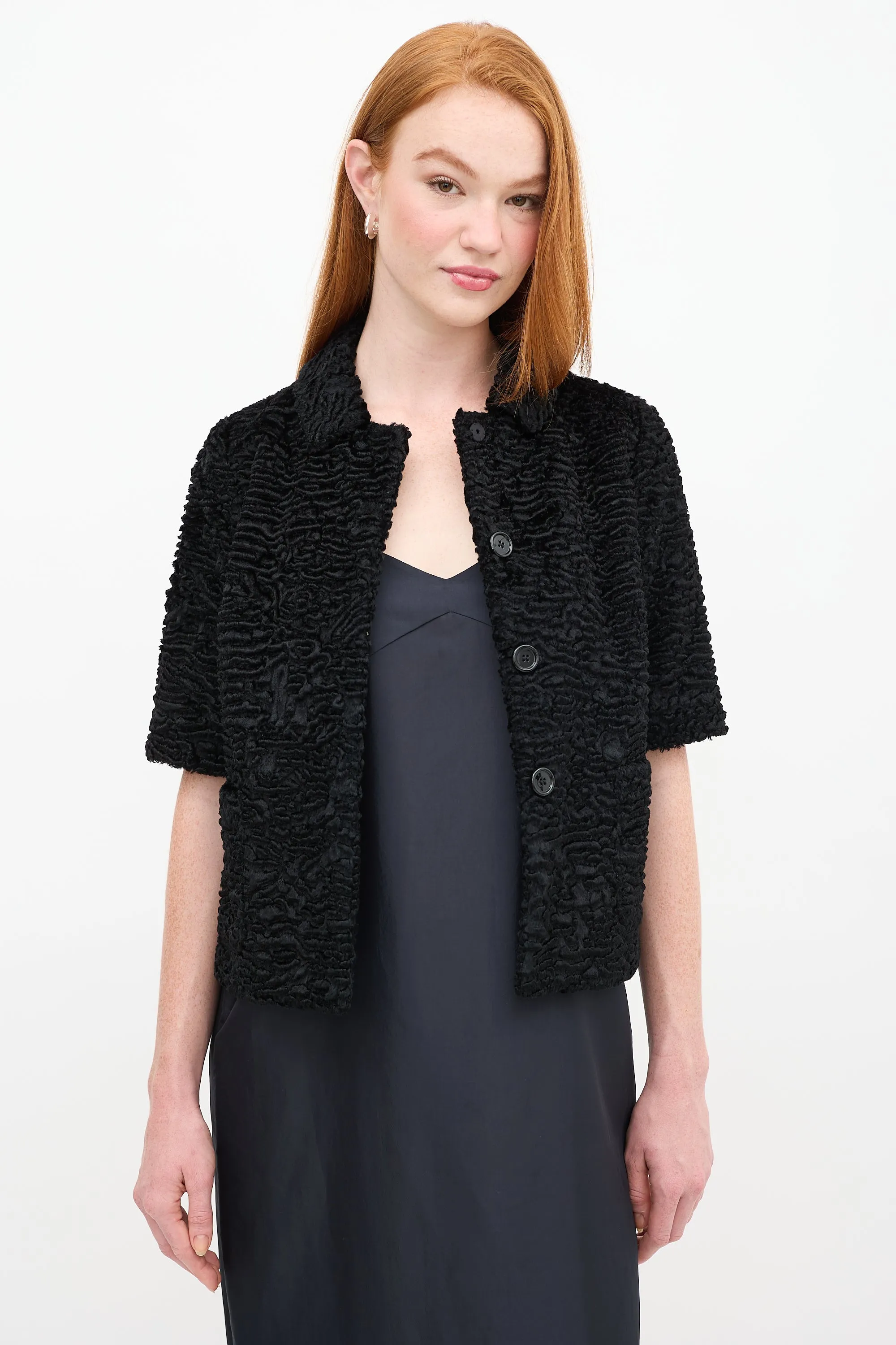 Black Faux Fur Jacket