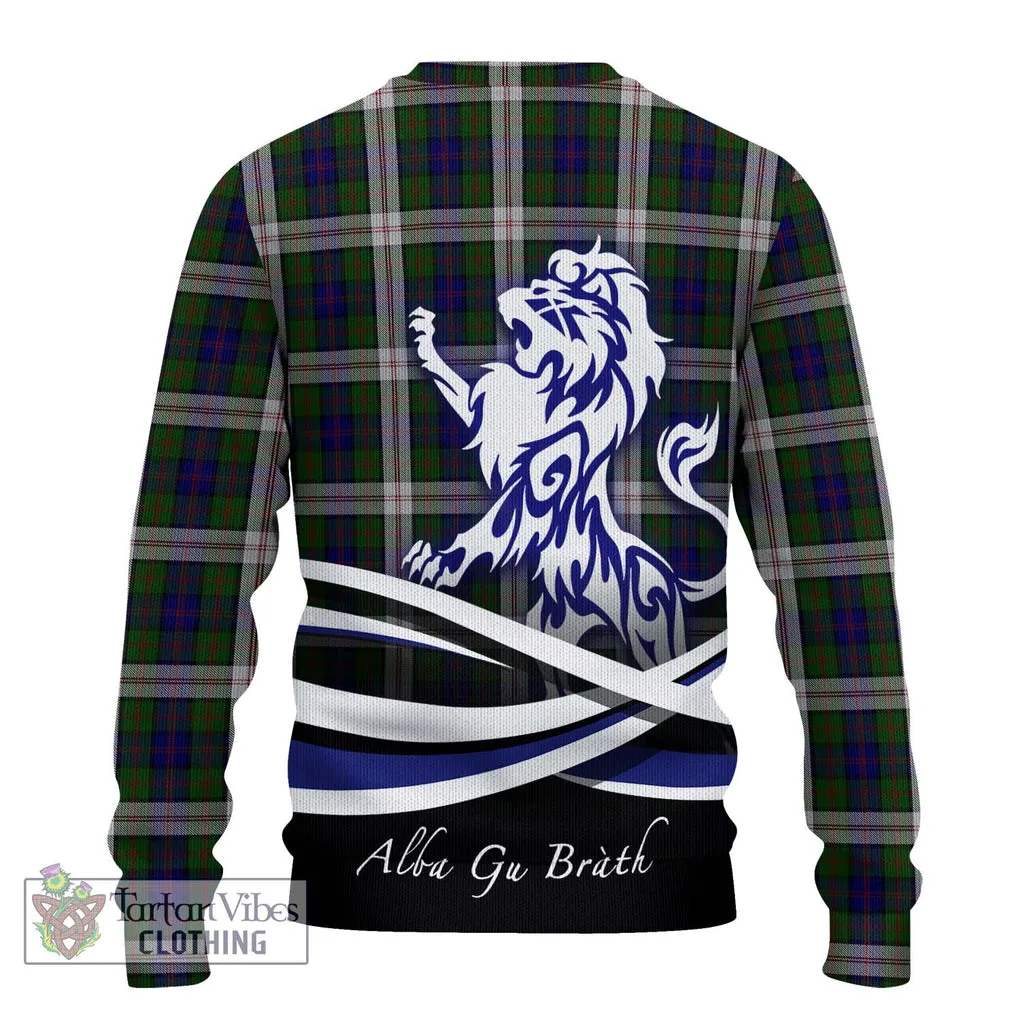 Blair Dress Tartan Ugly Sweater with Alba Gu Brath Regal Lion Emblem