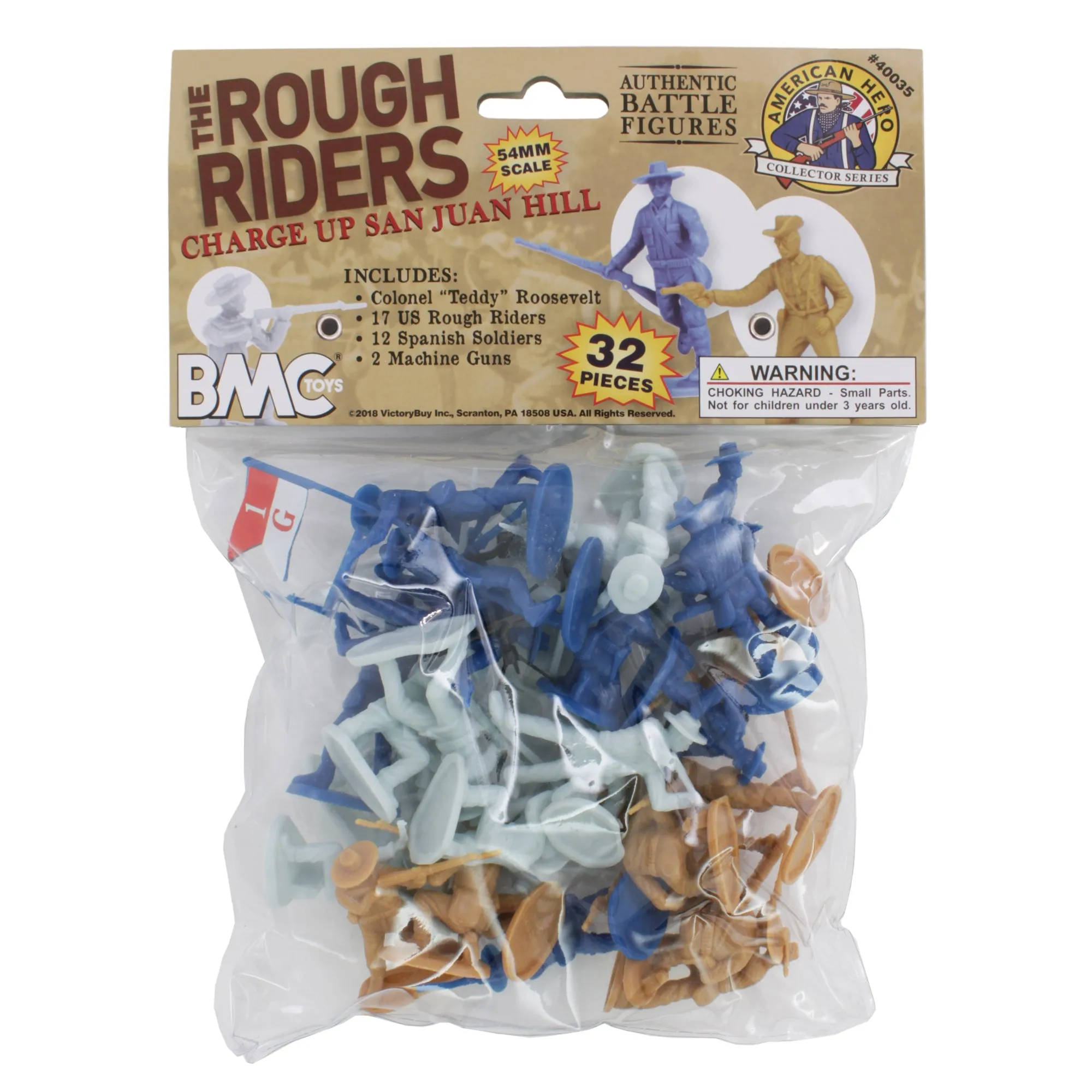 BMC The Rough Riders Charge Up San Juan Hill - 32pc Soldier Figures