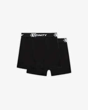 BOXERS DOUBLE PACK BLACK