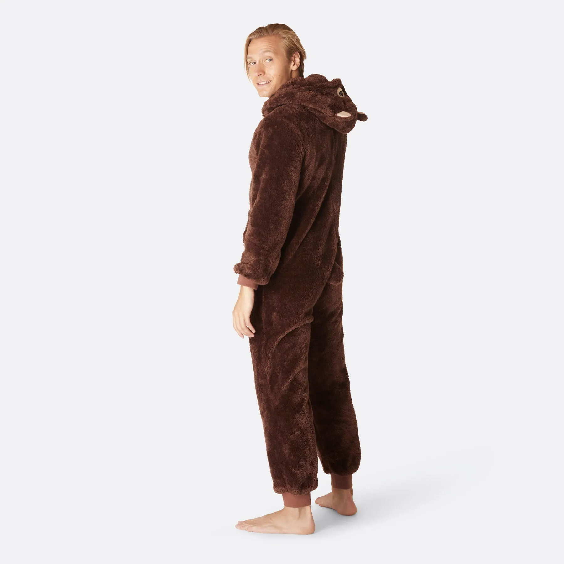 Brun Teddy Onesie Herre