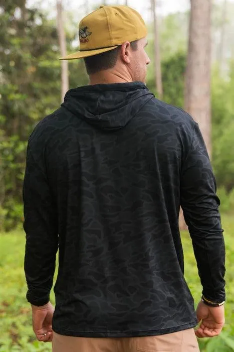 Burlebo Black Camo Performance Hoodie