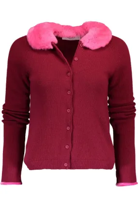 Cardigan With Fur Collar