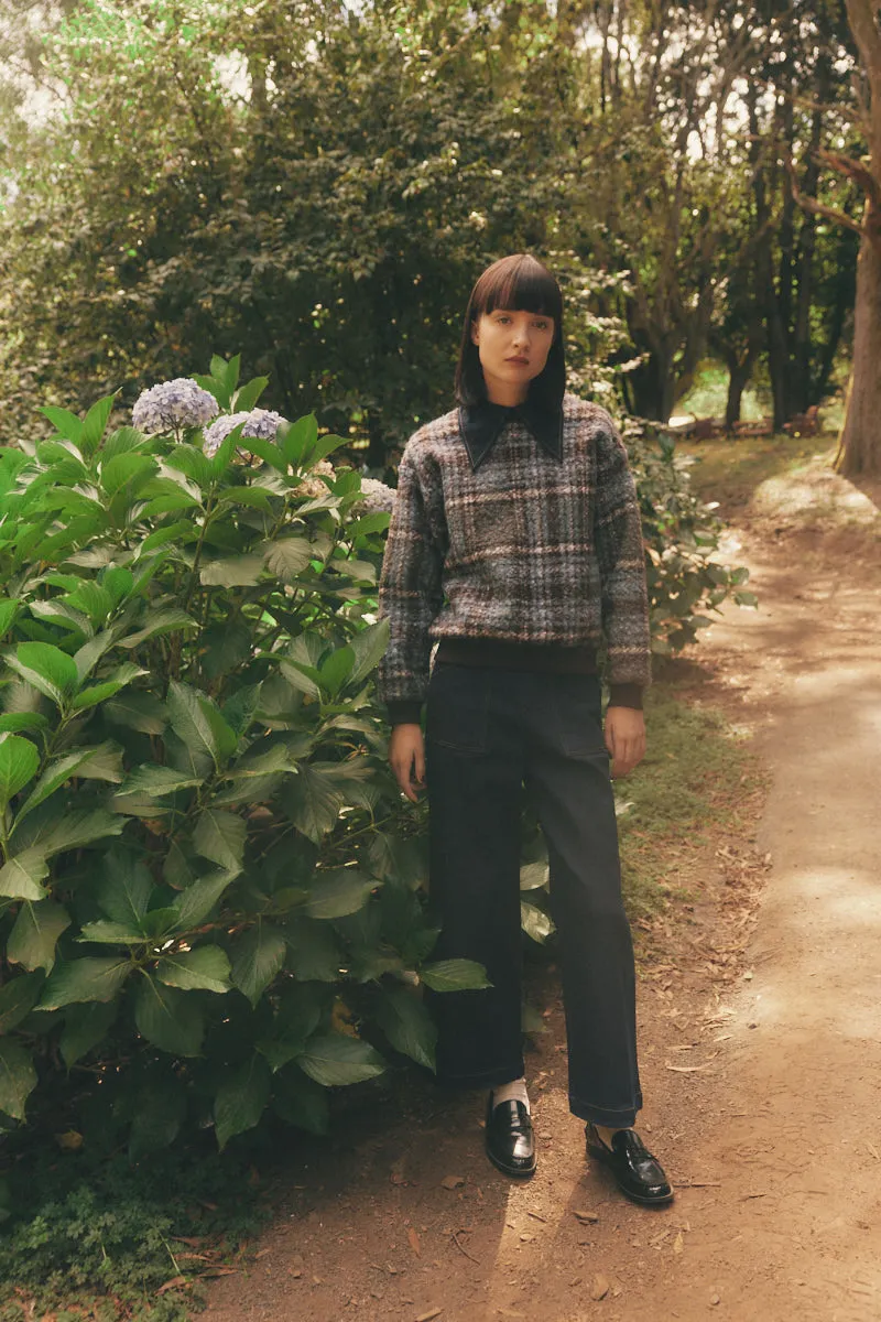 Checkers Sweater in Pink