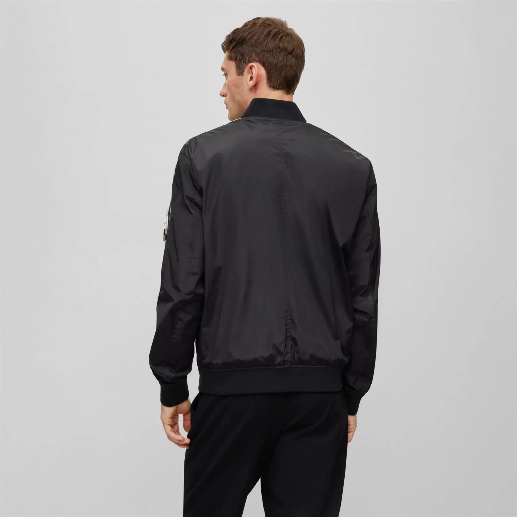 Coltrane Full Zip Regular Fit Bomber Jacket Black - AW23