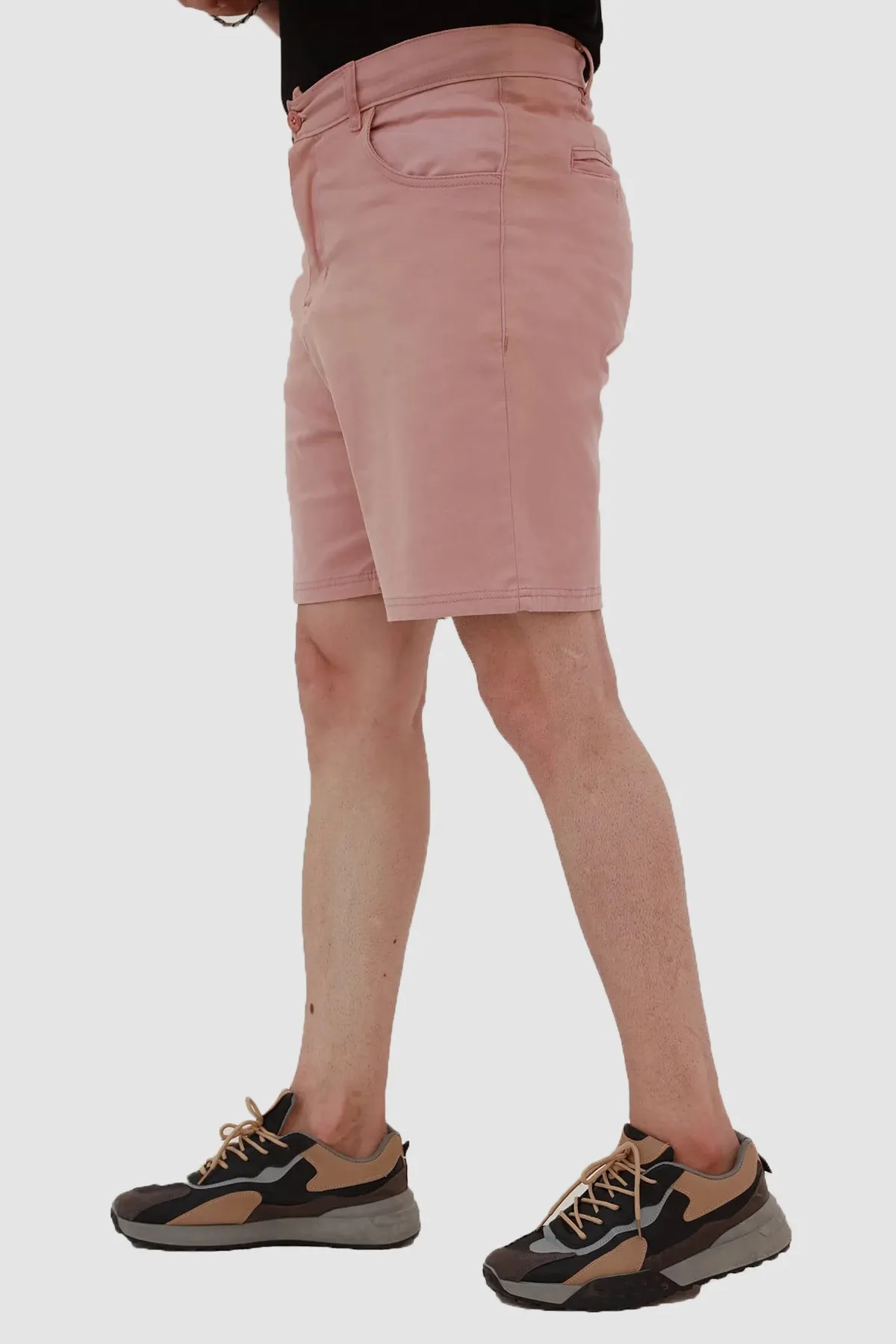 Coral Cotton Stretchy Chinos Shorts - S22 - MSH042R