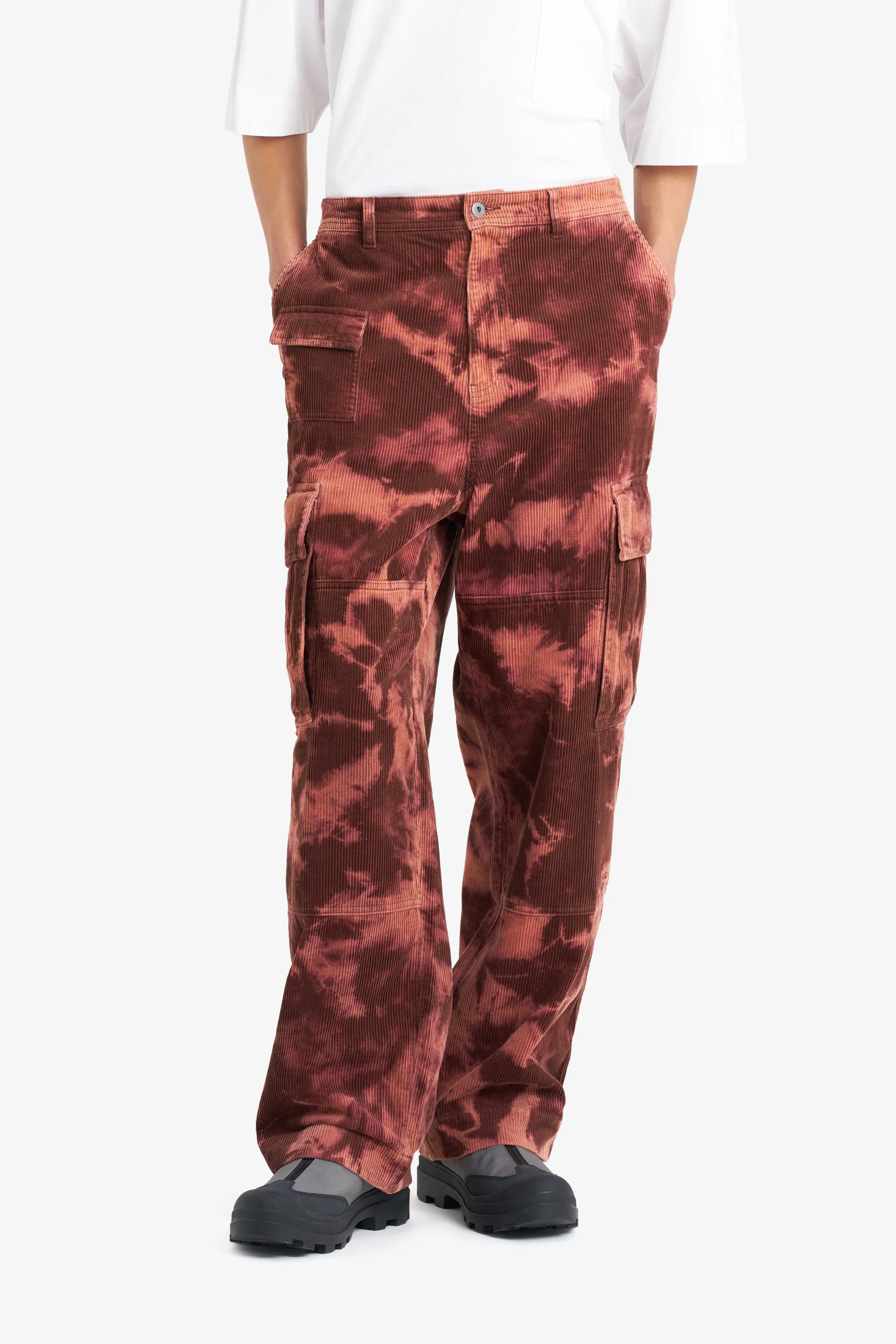 CORDUROY CARGO PANTS BROWNIE