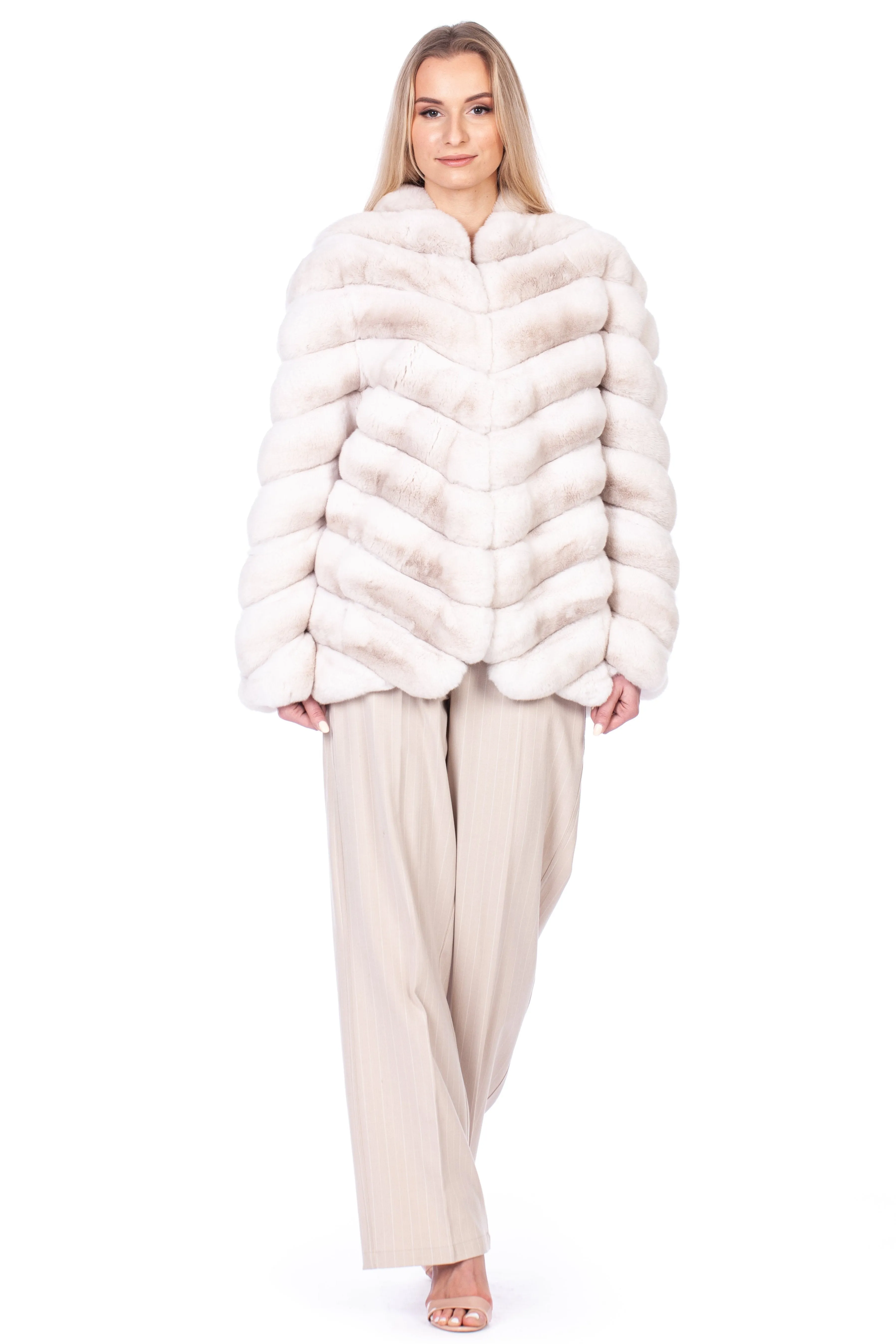 Cream Chinchilla Fur Coat