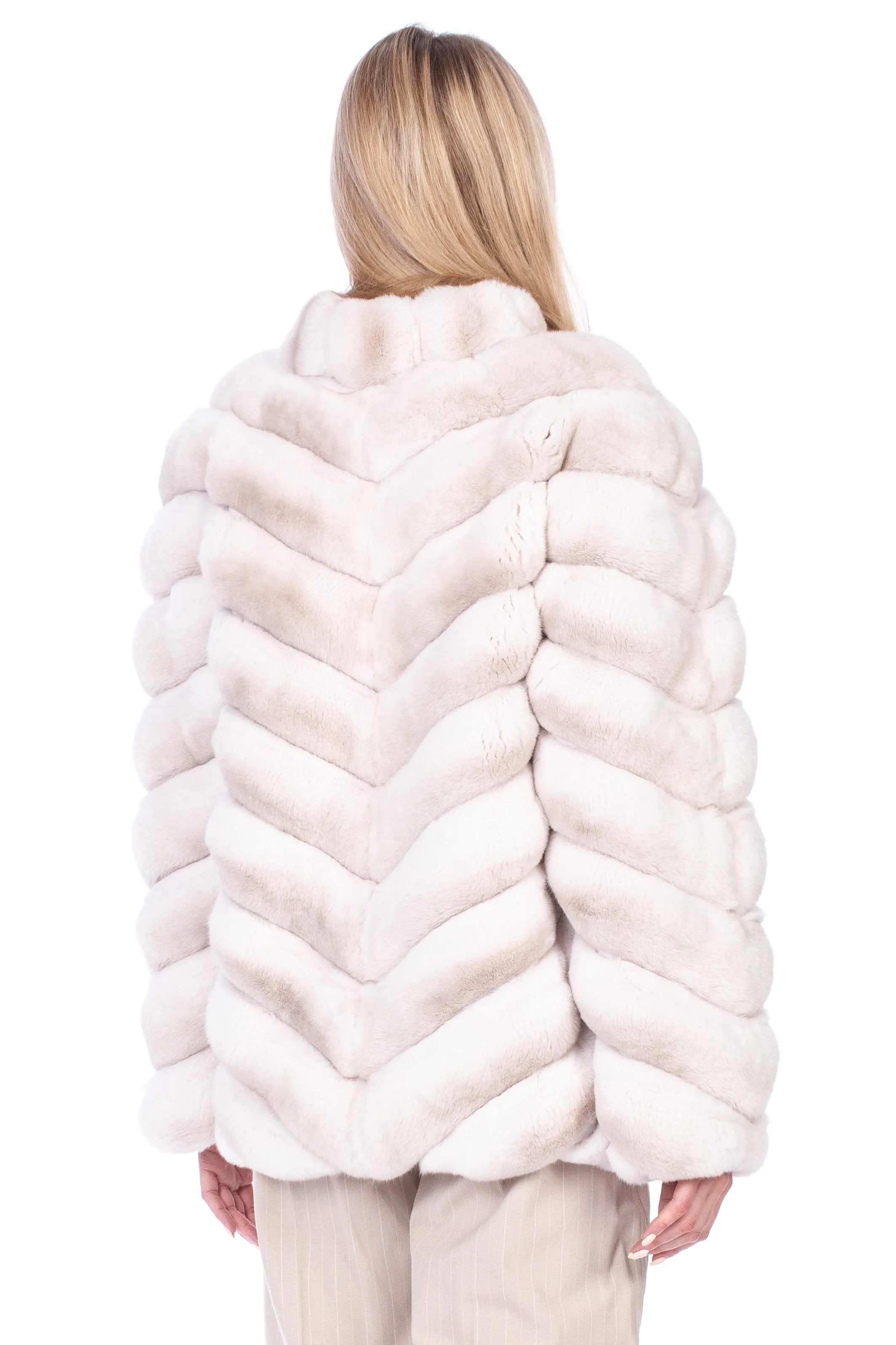 Cream Chinchilla Fur Coat