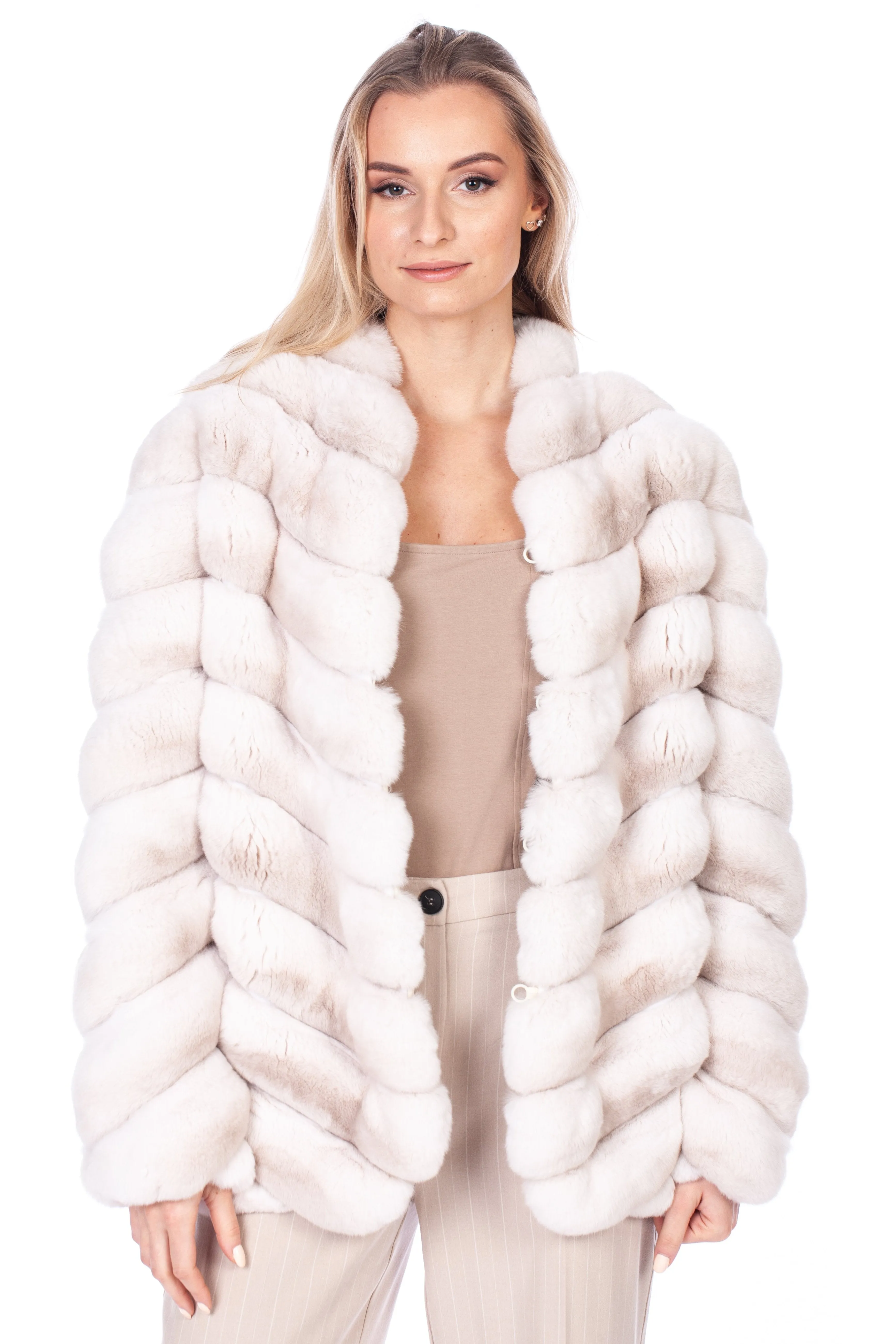 Cream Chinchilla Fur Coat