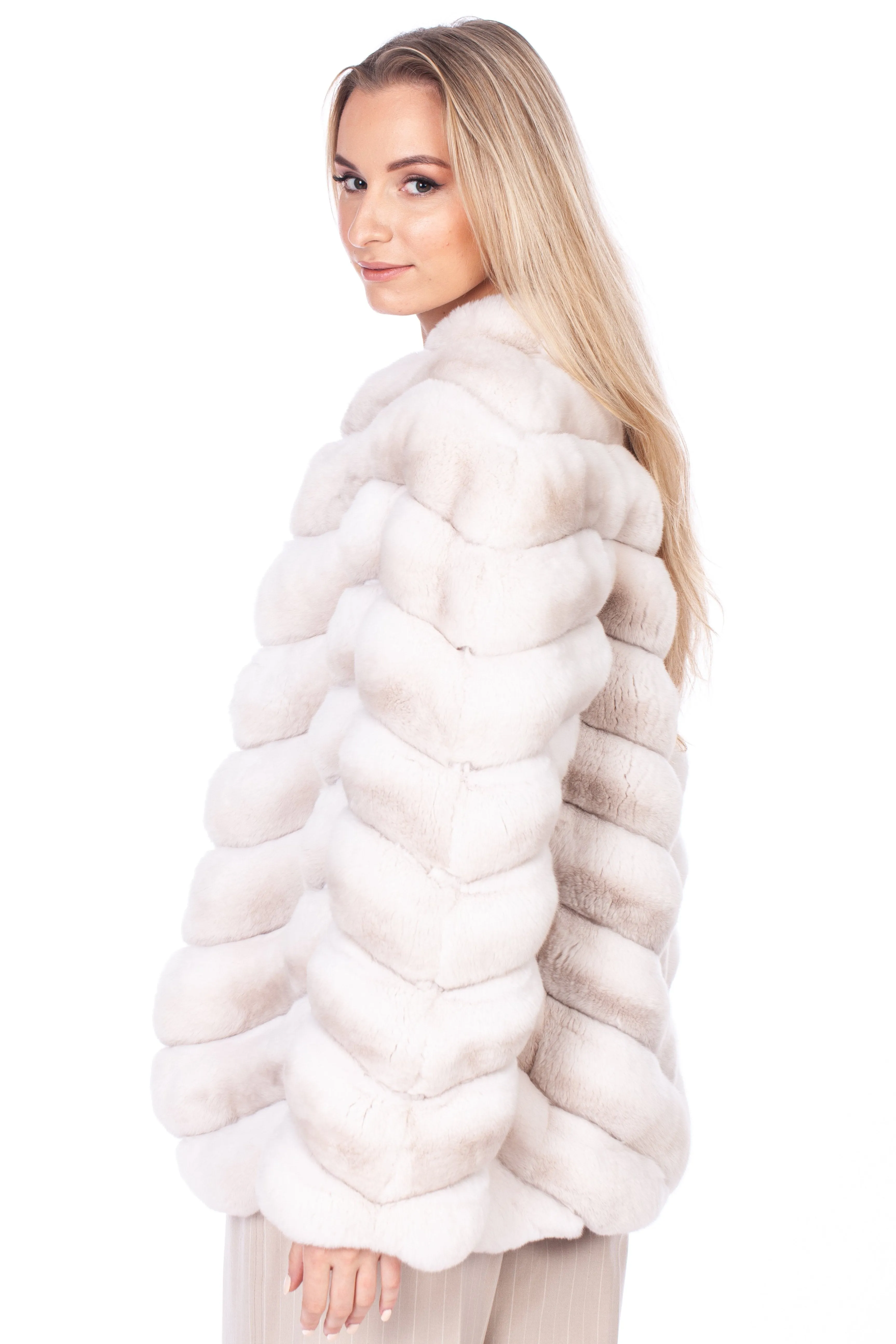 Cream Chinchilla Fur Coat