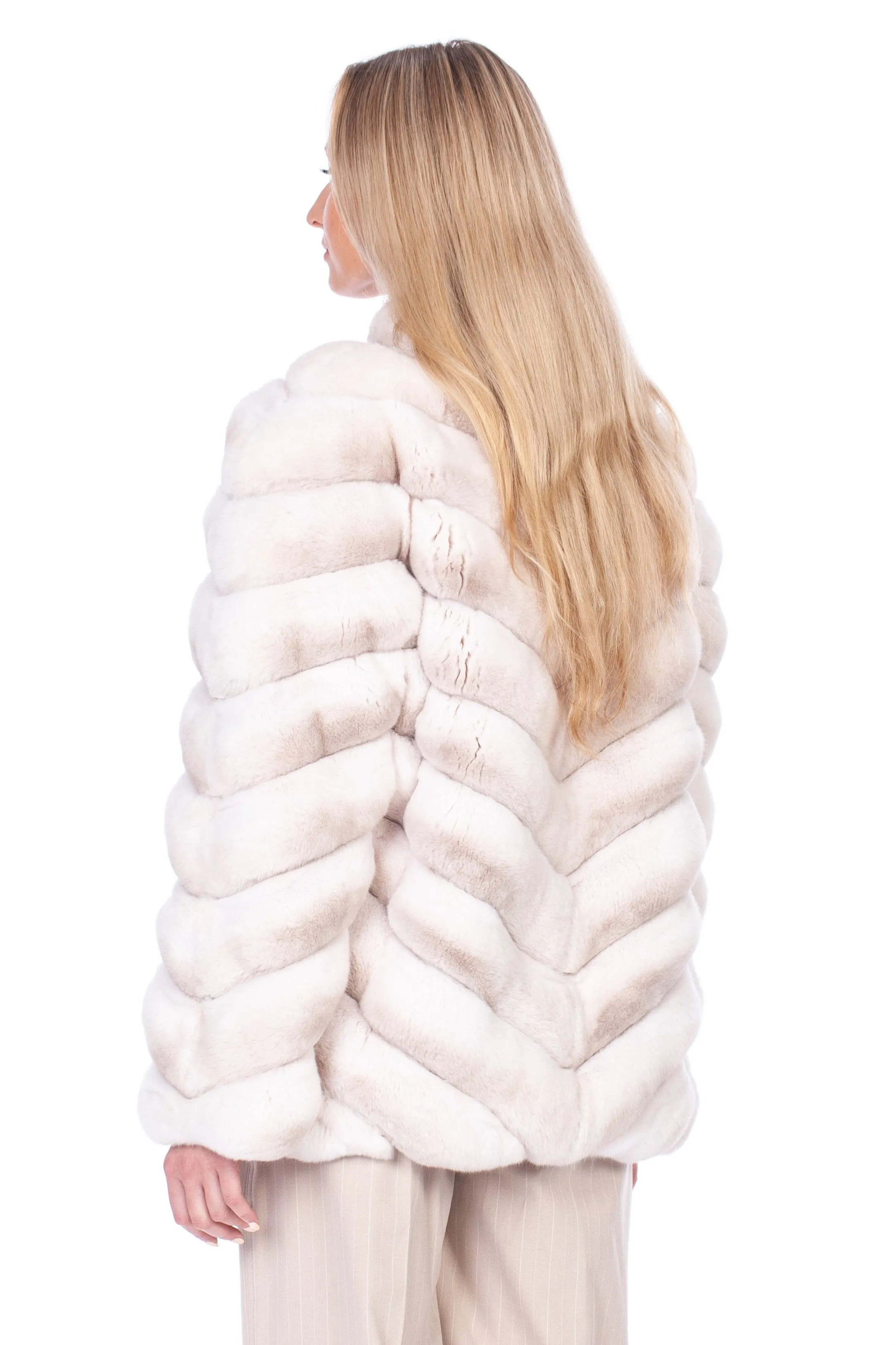 Cream Chinchilla Fur Coat