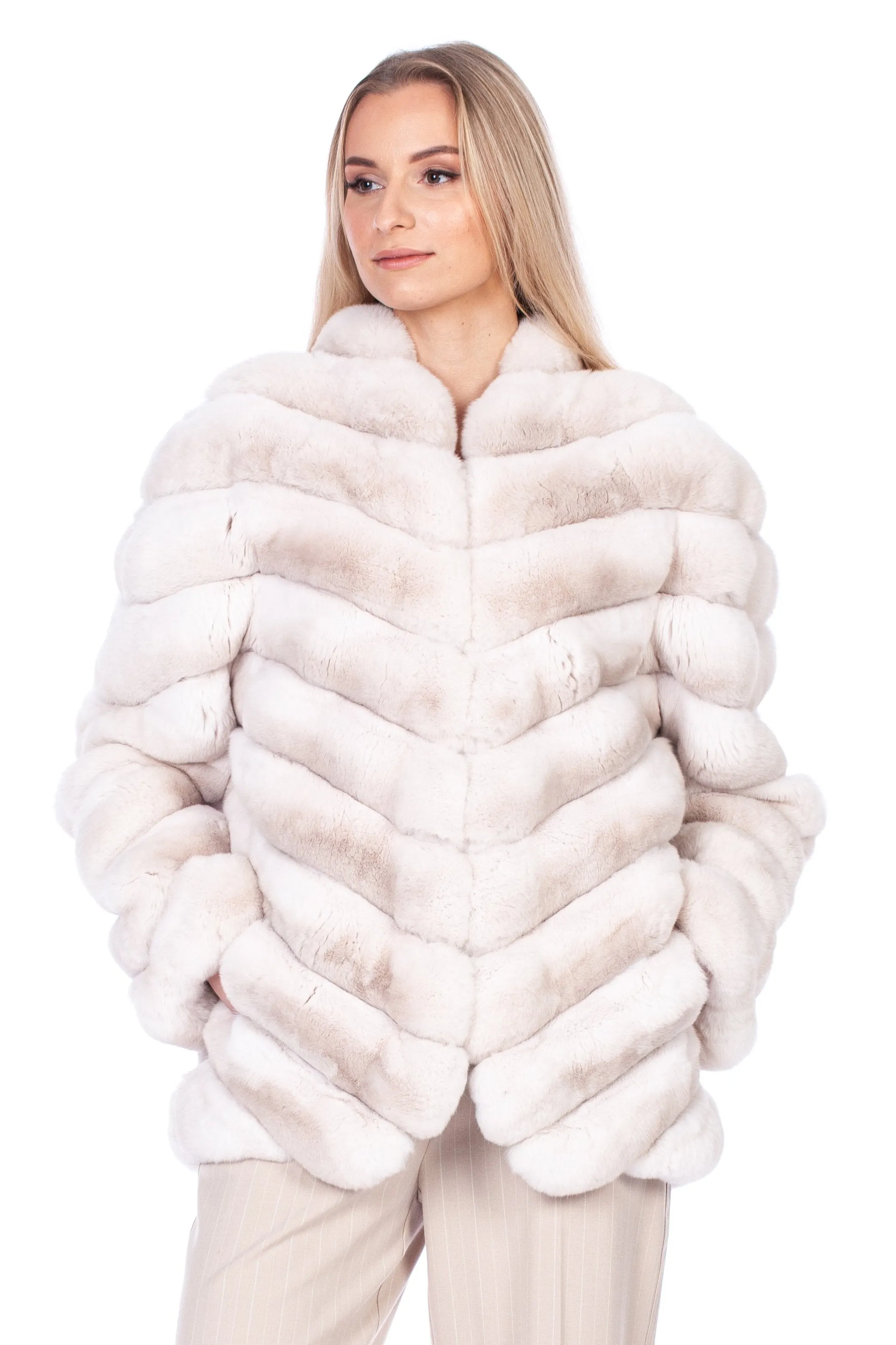 Cream Chinchilla Fur Coat