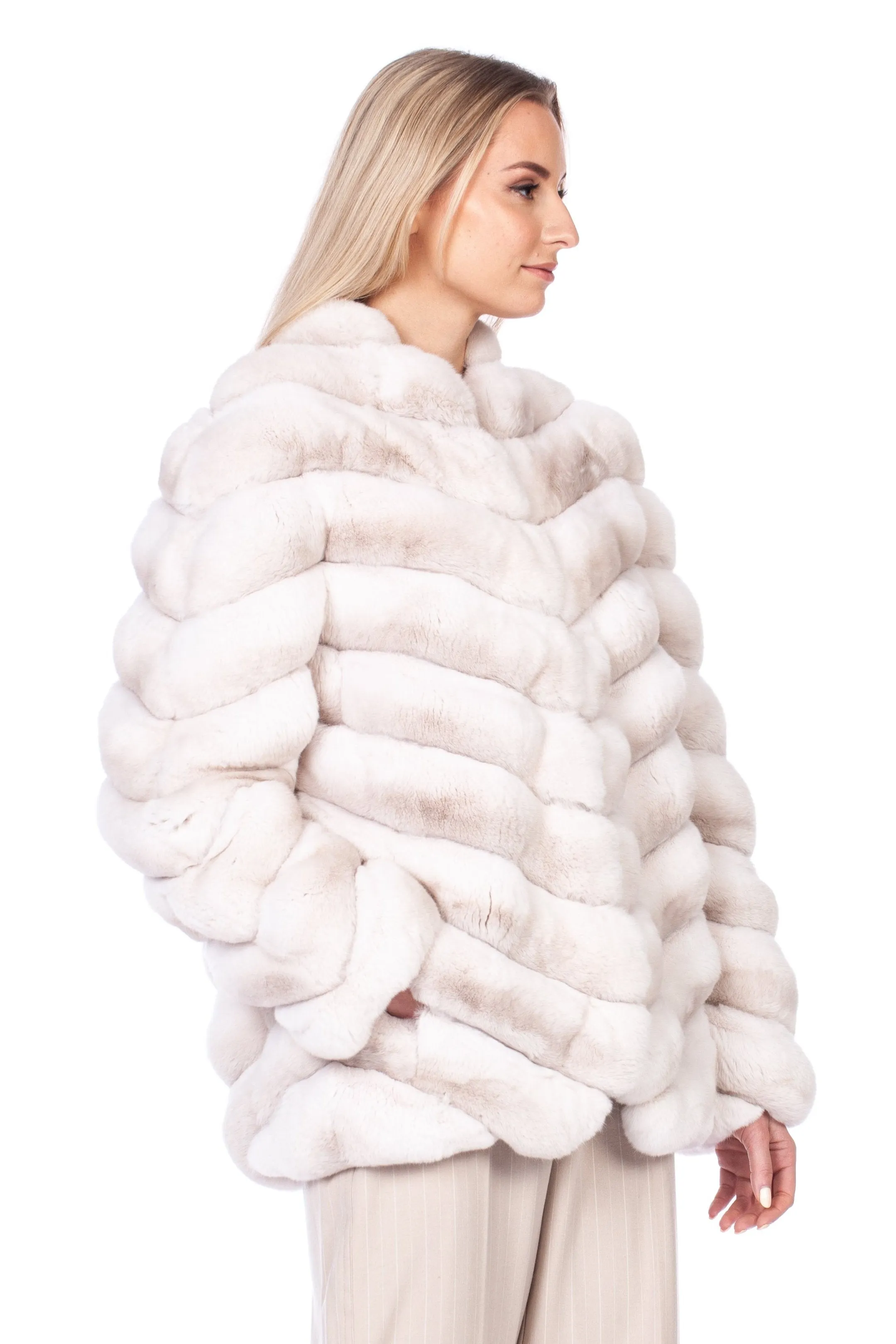 Cream Chinchilla Fur Coat