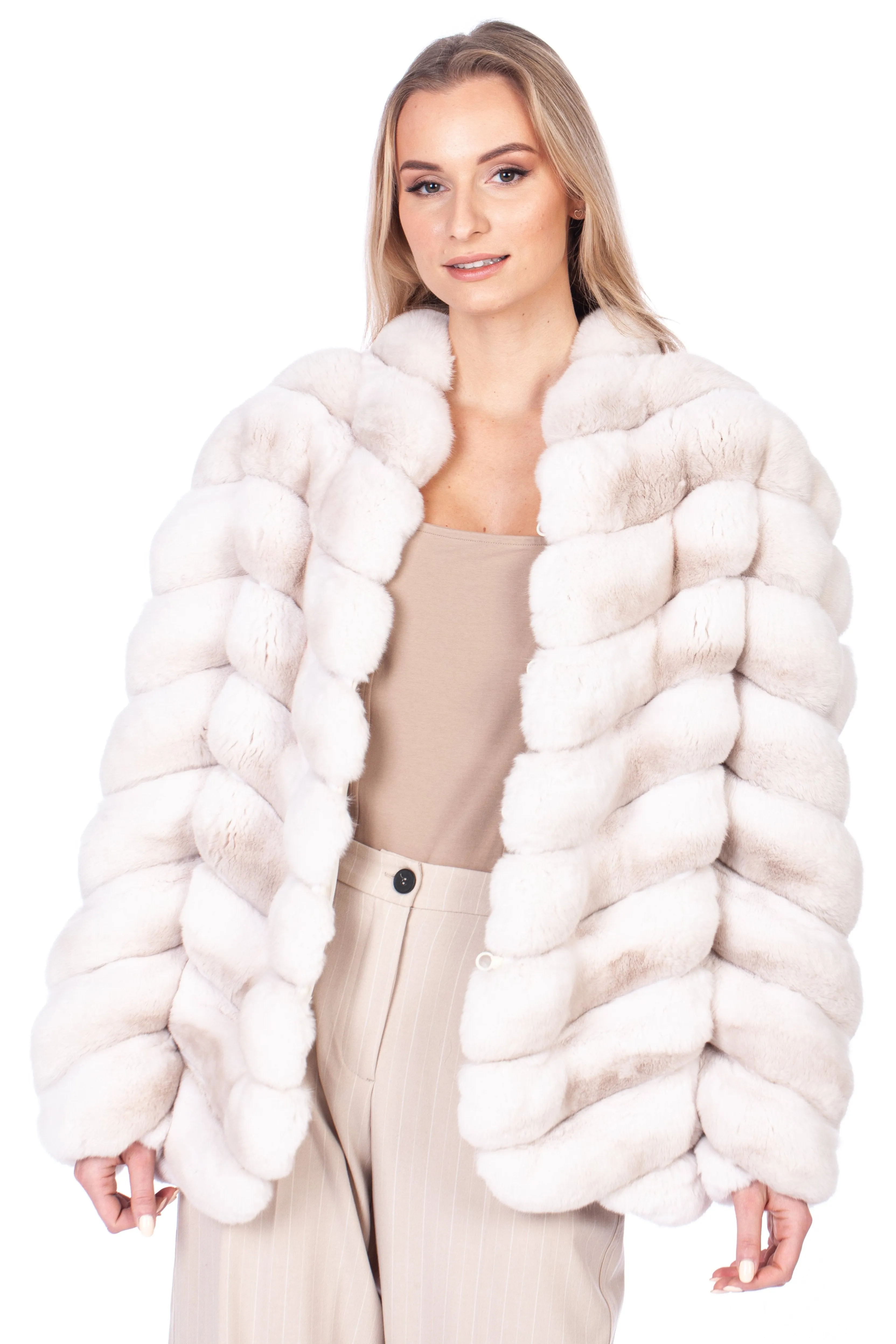 Cream Chinchilla Fur Coat