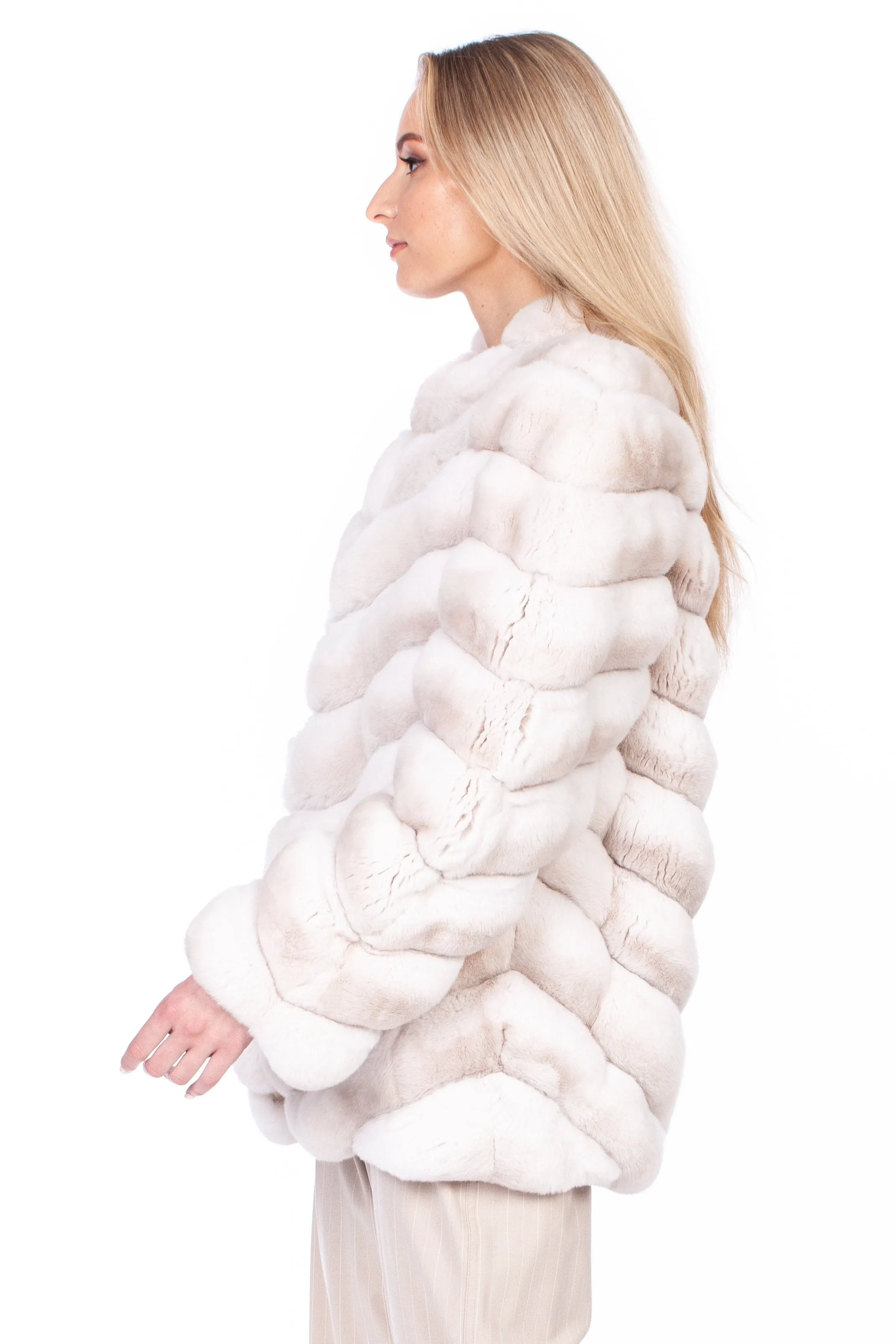 Cream Chinchilla Fur Coat