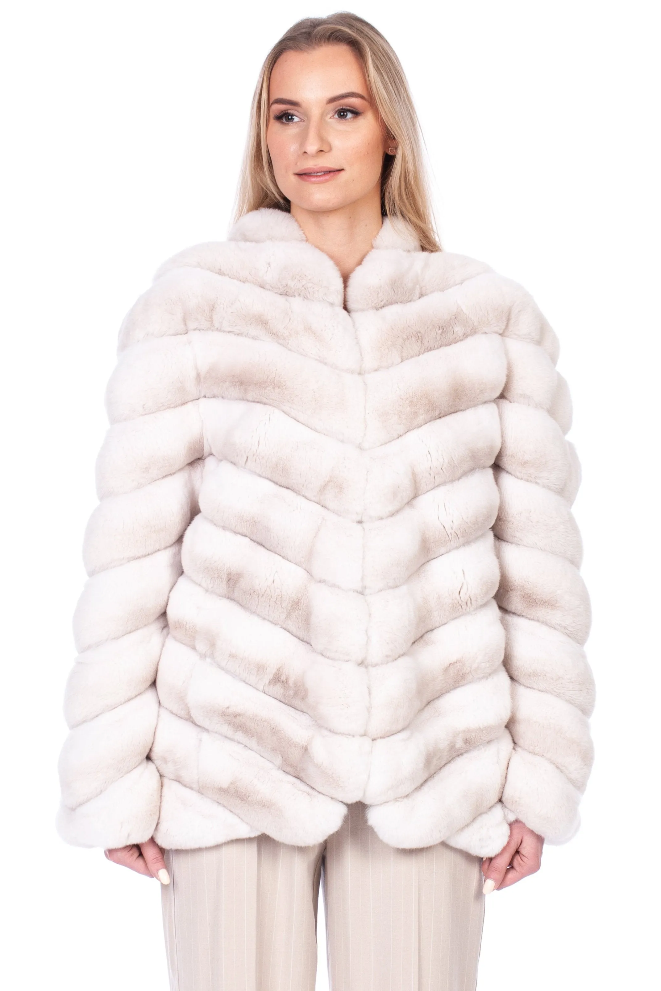 Cream Chinchilla Fur Coat