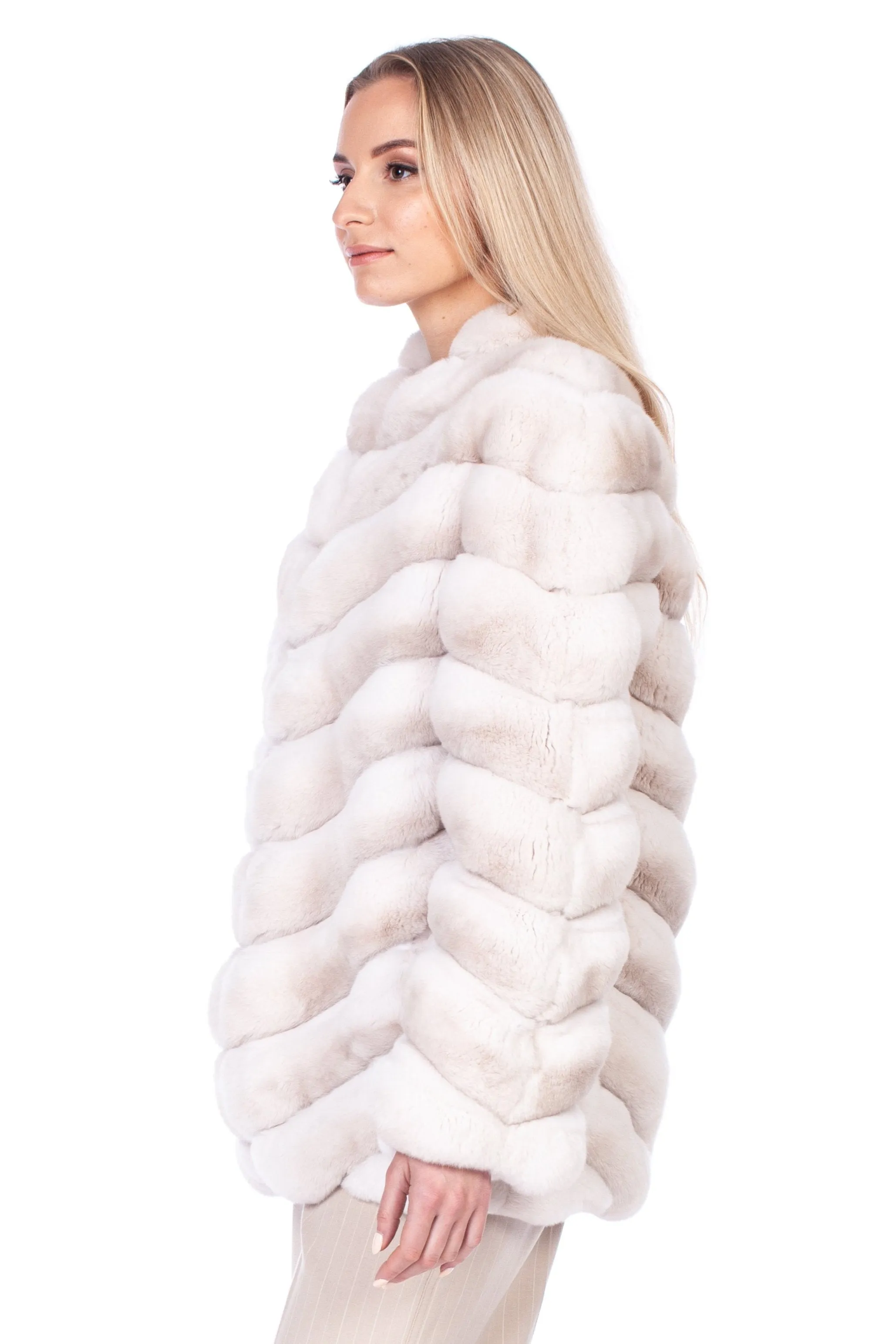 Cream Chinchilla Fur Coat