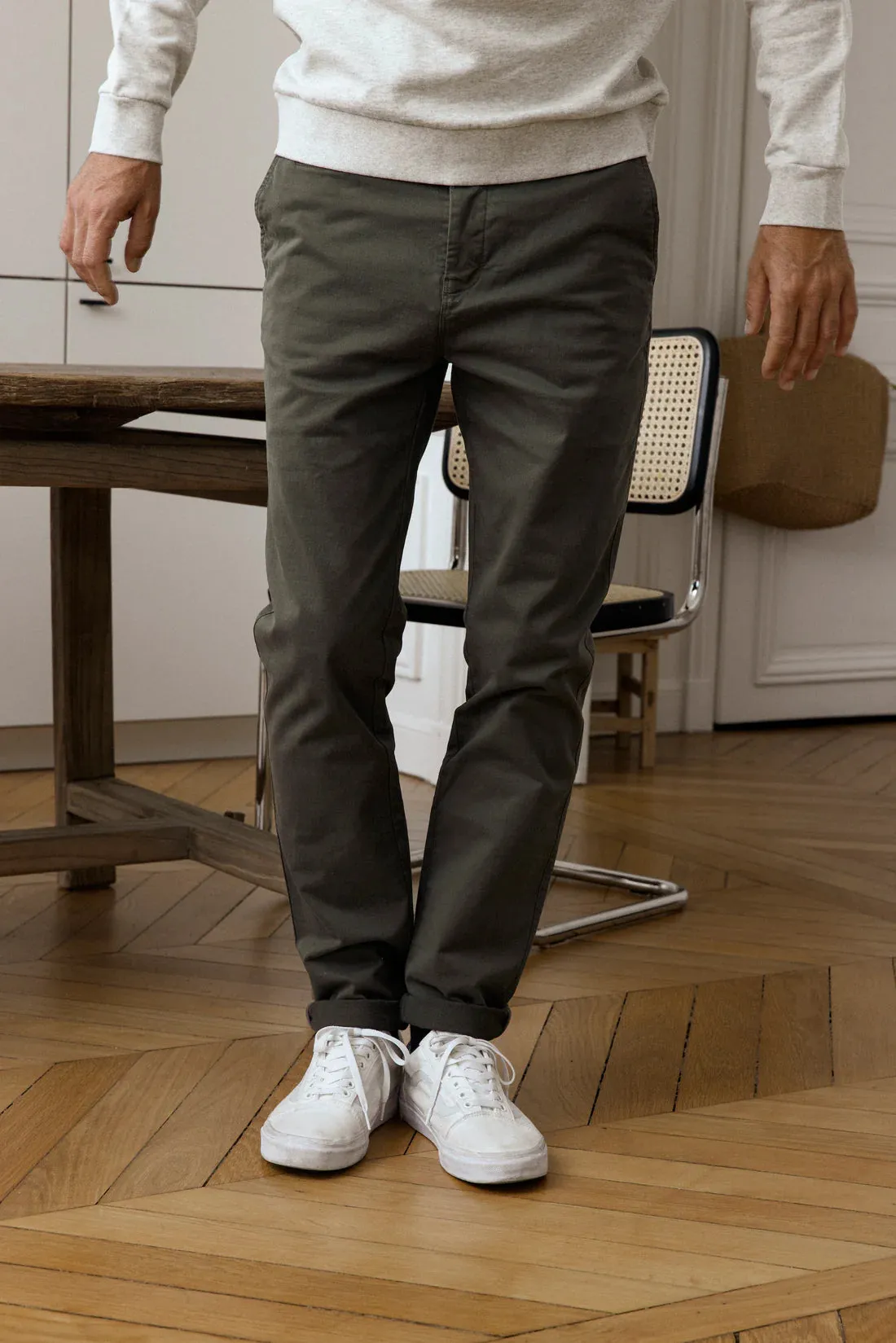 Cuisse de Grenouille Khaki Green Chino