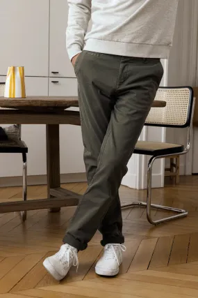 Cuisse de Grenouille Khaki Green Chino