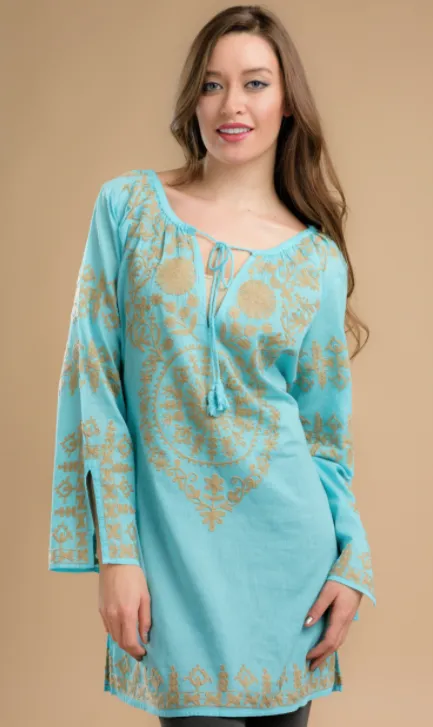 Daksha Embroidered Tunic Top