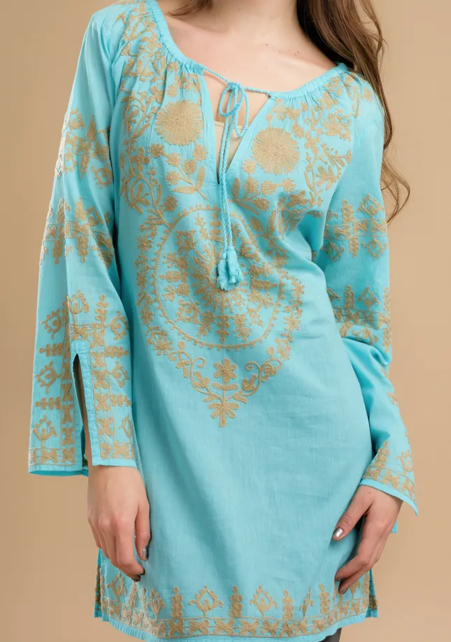 Daksha Embroidered Tunic Top