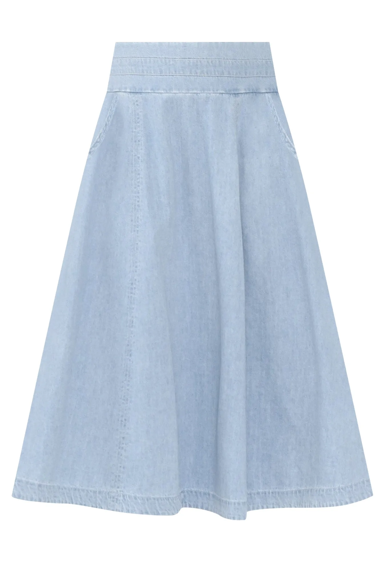 Darcy Light Wash Denim Skirt