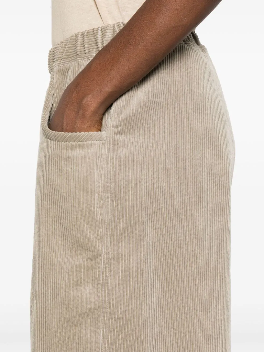 Elastic Corduroy Pants