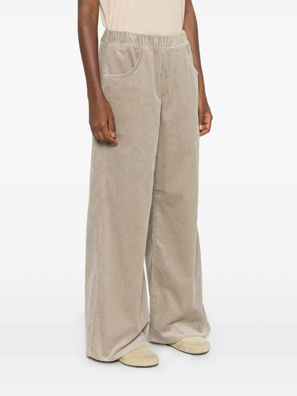 Elastic Corduroy Pants