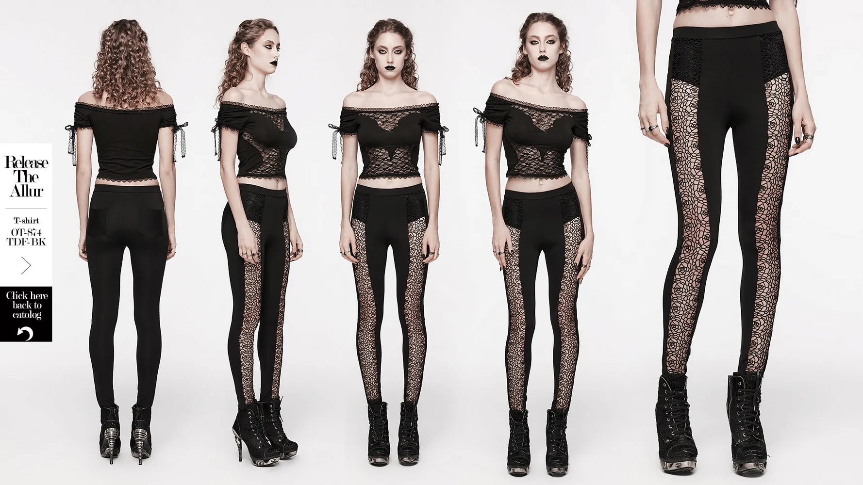 Elegant Black Lace Hollow Out Slim Fit Leggings