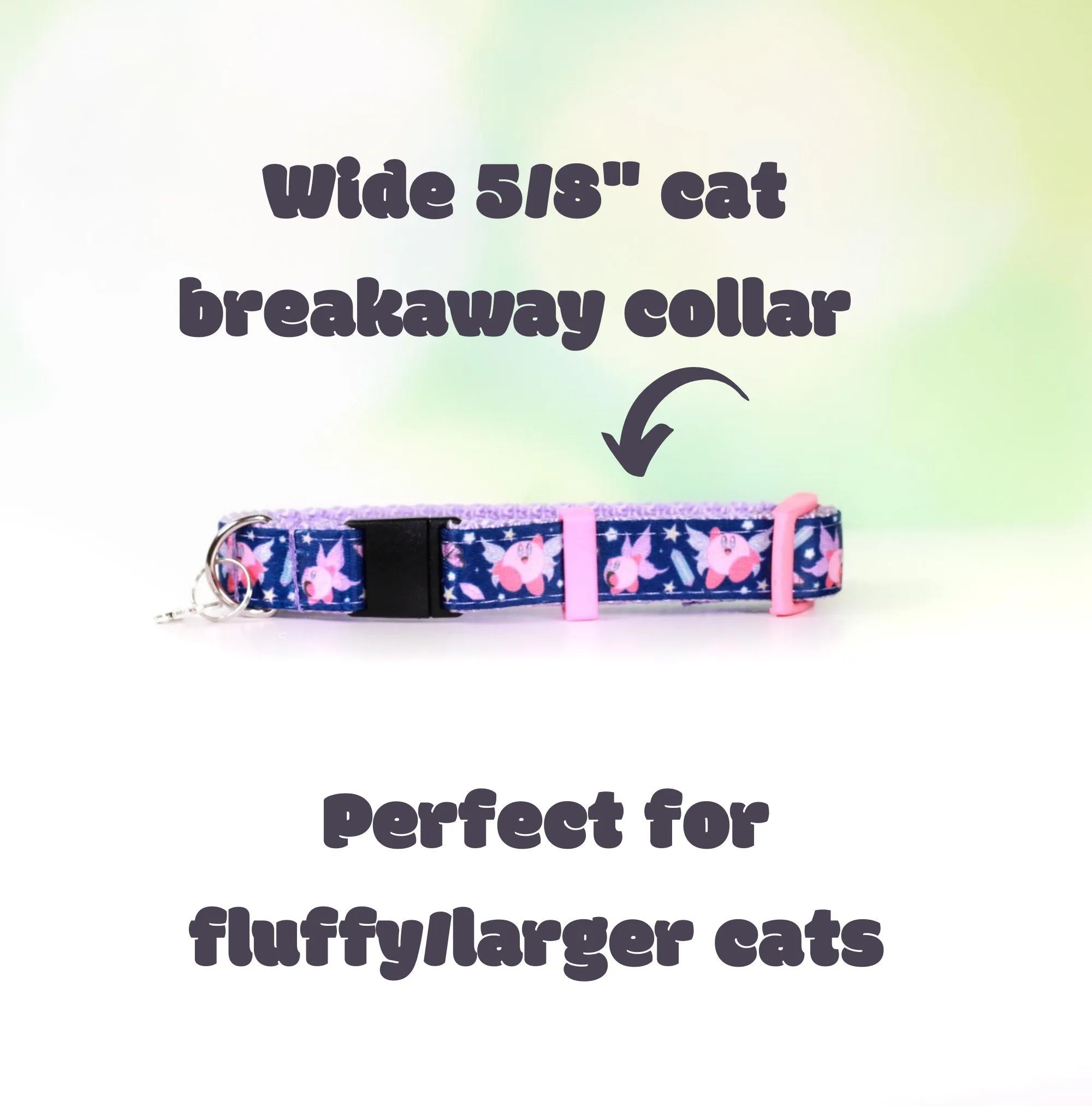 Fairy Kirby, Anime pet collar, Dog collar,Cat collar, Anime cat collar, Gamer dog collar,