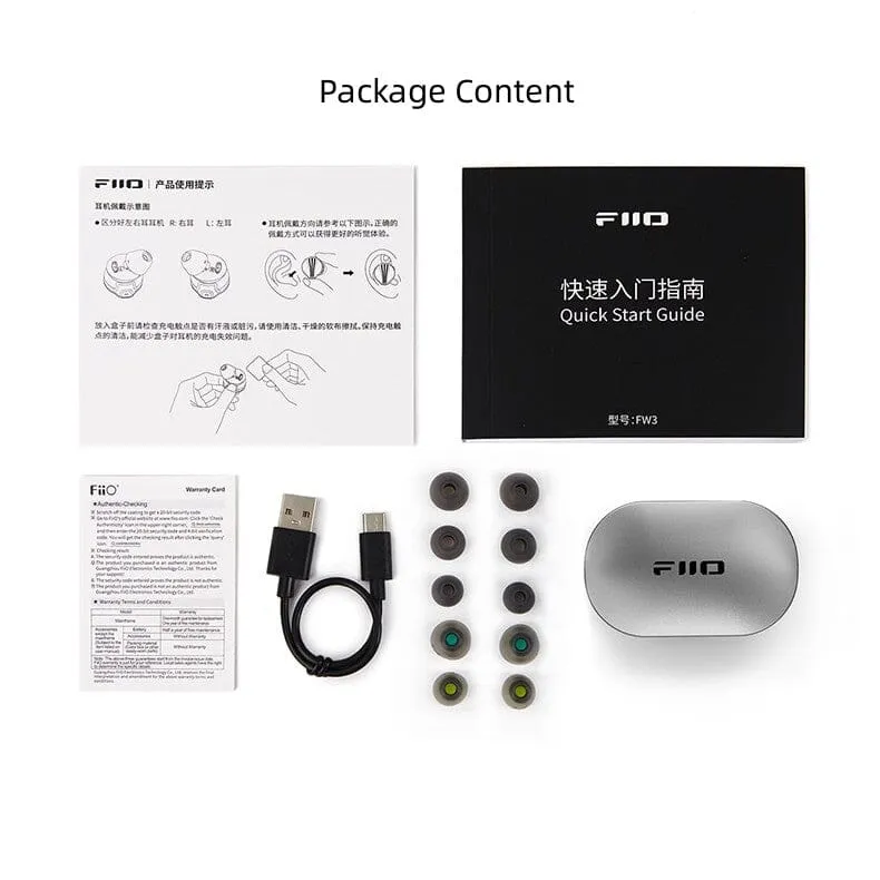 FiiO FW3 10 Dynamic Driver True Wireless Bluetooth Earbuds