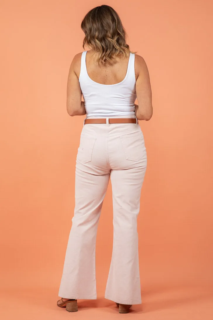 FINAL SALE | Sass Sarah Cord Flare Blush