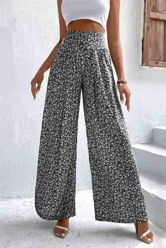 Floral Frenzy Wide Leg Pants