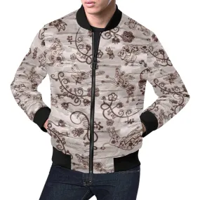 Forest Medley All Over Print Bomber Jacket for Men