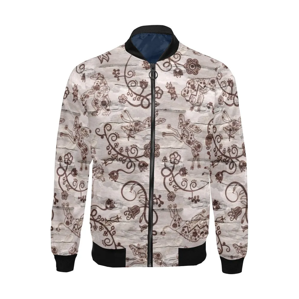 Forest Medley All Over Print Bomber Jacket for Men