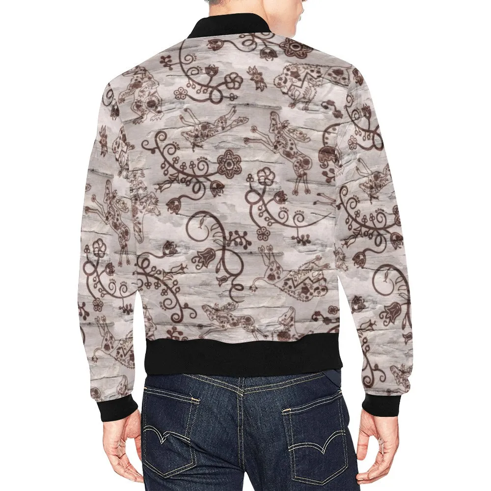 Forest Medley All Over Print Bomber Jacket for Men